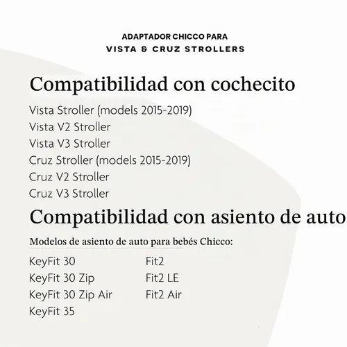 Vista 6 de UPPAbaby Adaptador de asiento de coche infantil para Chicco