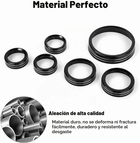 Vista 4 de JWWY Pomo para interruptor de faros delanteros de aire acondicionado, tracción 4WD, cubierta de perilla para interruptor de engranajes para Ford