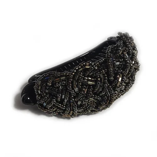 Vista 5 de Noble Lady - Soporte para cola de caballo con clip de pelo para mujer (H35) (negro)