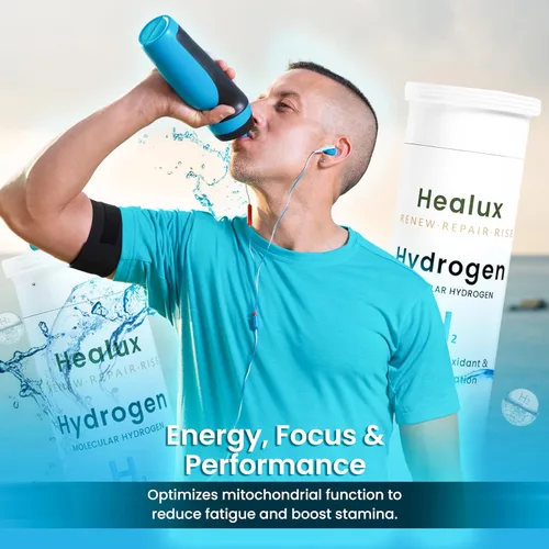 Vista 7 de Tabletas de agua de hidrógeno de 12 PPM – Tabletas moleculares de H₂ con magnesio H2 TAB Soporte antioxidante para energía, salud celular
