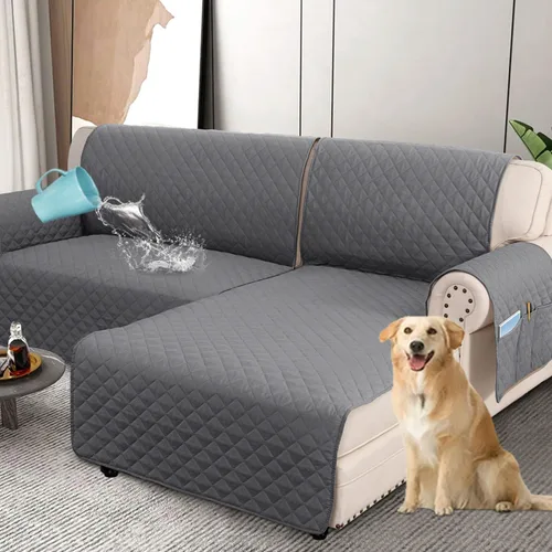 Vista 16 de H.VERSAILTEX Fundas de sofá 100% impermeables para sofá seccional, fundas de sofá seccional de 2 piezas, funda de sofá seccional en forma de L