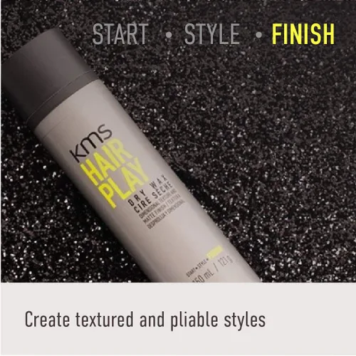 Vista 5 de KMS HAIRPLAY - Laca para el cabello con acabado de cera seca texturizante de sujeción flexible, 4.3 onzas