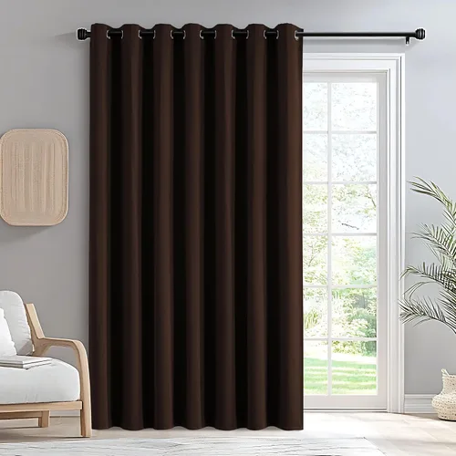 Vista 87 de IGEMAEVE Cortinas opacas de tamaño personalizado para dormitorio, 100 % opacas, 1 panel, aislamiento térmico, cortinas de oscurecimiento