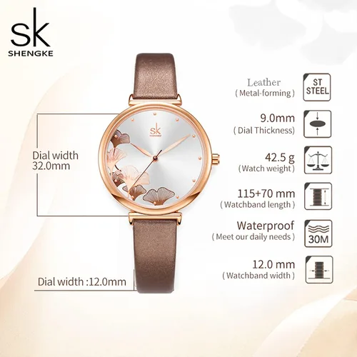 Vista 2 de SHENGKE Fashion Watch Simple Decent Casual Fashion Quartz Watch (Less is More) Watch