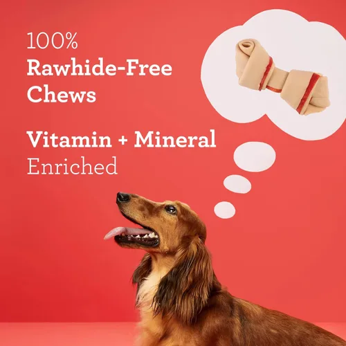 Vista 10 de DreamBone Mini masticables, hechos con pollo y verduras reales, masticables para perros sin cuero crudo, 8