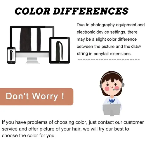 Vista 7 de Extensiones de cabello humano de 22 pulgadas, cola de caballo con clip, para mujer, color marrón chocolate (#4), 3.5 onzas