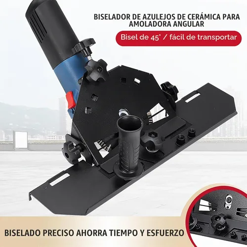 Vista 9 de Gazaar Herramienta de corte de ángulo de 45 grados, herramienta de biselado de azulejos de 45 grados para cortar piedra de cerámica, cortador