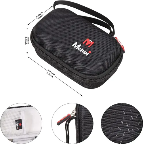 Vista 8 de Carson MicroFlip - Funda rígida para microscopio de bolsillo con luz LED y UV, a prueba de golpes, impermeable, ligera, a prueba de polvo, negro