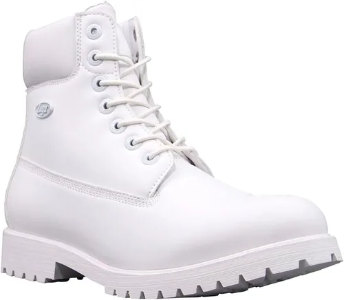Vista 2 de Lugz Botas Chukka clásicas de forro polar Convoy de 6 pulgadas para hombre, Blanco