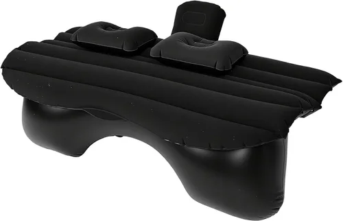 Vista 5 de Car Air Mattress Back Seat 53.15 x 33.46in PVC Flocking (Black)