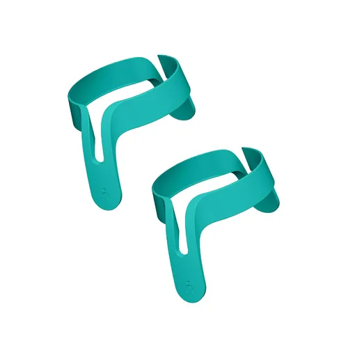 Vista 8 de Nanobebe Flexy - Manijas ergonómicas de fácil agarre, asas de taza de transición para sorber, paquete de 2, color gris