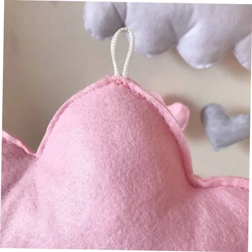 Vista 8 de DECHOUS 2 piezas colgante de gota de lluvia móvil nube lluvia decoración cuna para bebé niños decoración de bautizo para niño nube colgante