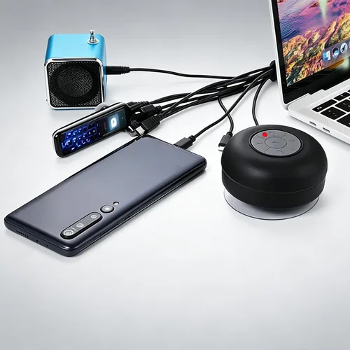 Vista 6 de Cable USB universal 10 en 1, cable de carga múltiple compatible con múltiples teléfonos celulares, Bluetooth, auriculares, altavoz, reproductor