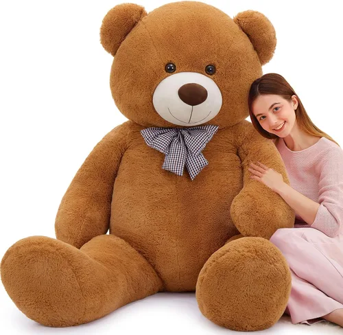 Vista 8 de MaoGoLan Oso de Peluche Teddy Gigante, Animal de Peluche Grande de Tamaño Real, 5 Pies, Suave y Esponjoso Gran Regalo de Oso Teddy para Baby Shower