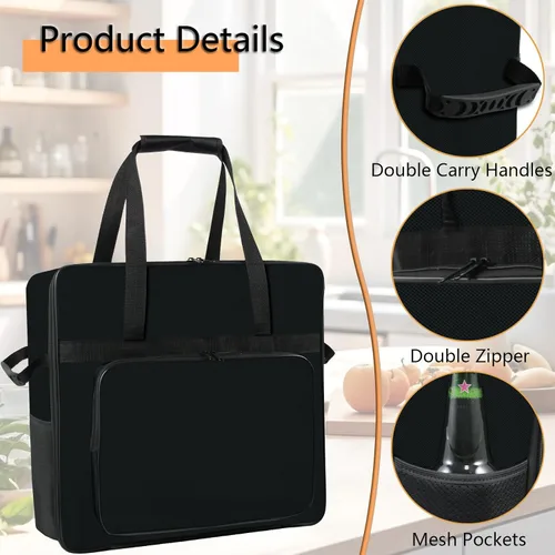 Vista 3 de Bolsa de transporte para máquina Ninja SLUSHi Slushie, portátil para exteriores, fabricante de bebidas congeladas, bolsa de viaje, diseño