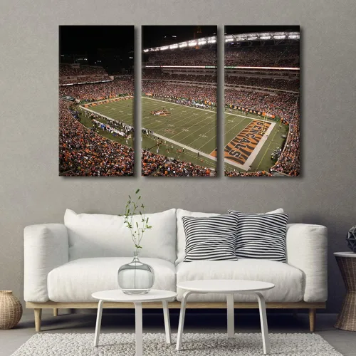 Vista 133 de Lincoln - Lienzo decorativo para pared, diseño de campo financiero de Filadelfia, paisaje de estadio de fútbol de Filadelfia, decoración de pared