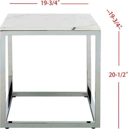 Vista 3 de Safavieh Mesa auxiliar con base de grúa Tori