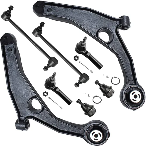 Vista 328 de Detroit Axle - Kit de brazos de control de extremo de 8 piezas para Toyota 2001-2003 Highlander 2002-2003 Camry Lexus ES300, 2 conjuntos de brazos