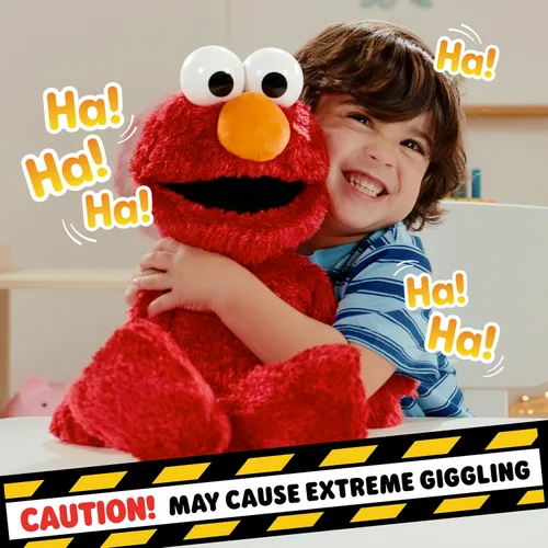 Vista 3 de Sesame Street Tickle Me Elmo Giggle Max 18-Inch Interactive Plush Toy