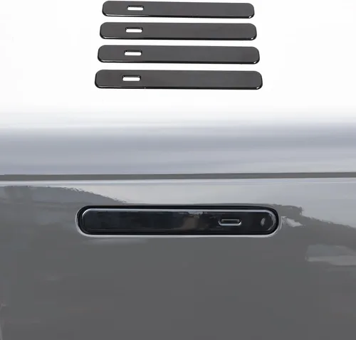 Vista 10 de Cubierta protectora para manija de puerta exterior de automóvil compatible con Land Rover Range Rover VELAR 2017-2025 (negro mate)