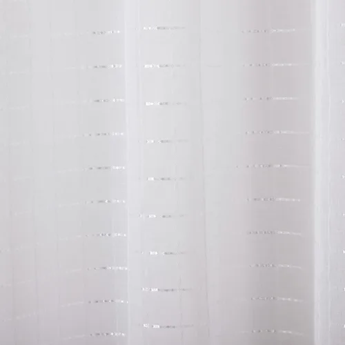 Vista 3 de Estate View™ Cambridge - Par de paneles de cortinas semitransparentes con bolsillo para barra, 38 x 84 pulgadas, color blanco