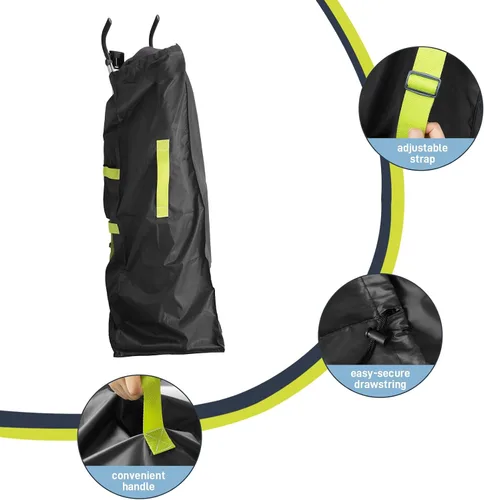 Vista 4 de Bolsa de cochecito de paraguas para avión, bolsa de control de puerta para cochecitos de paraguas individuales con correas de transporte ajustables