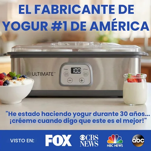Vista 2 de El mejor fabricante de yogur probiótico con control ajustable de tiempo y temperatura, hace billones de probióticos para una mejor salud intestinal