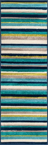Vista 3 de Unique Loom Azalea Collection - Alfombra Glenn (Runner 2' 0" x 6' 0", amarillo/beige)