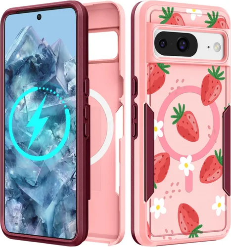 Vista 228 de Funda para Moto G 5G 2024 – Compatible con MagSafe para mujeres y niñas, bonita funda protectora magnética para teléfono, diseño femenino Kawaii