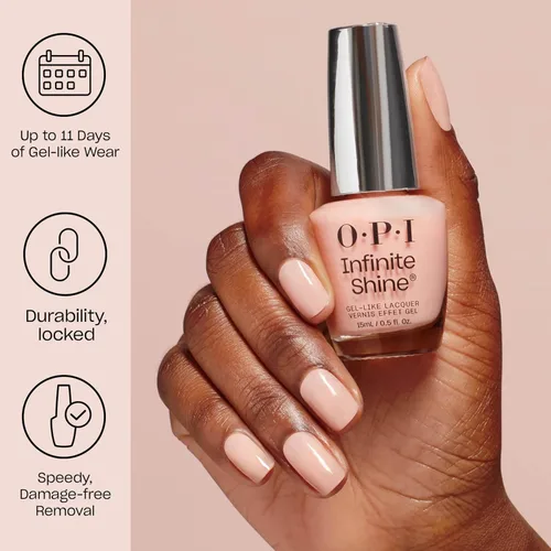 Vista 3 de OPI Infinite Shine Nail Polish Colors Semi-Sheer, Sheer Bright, Opaque & Shimmer Winter Shades Long Lasting Wear Good Enough to Treat