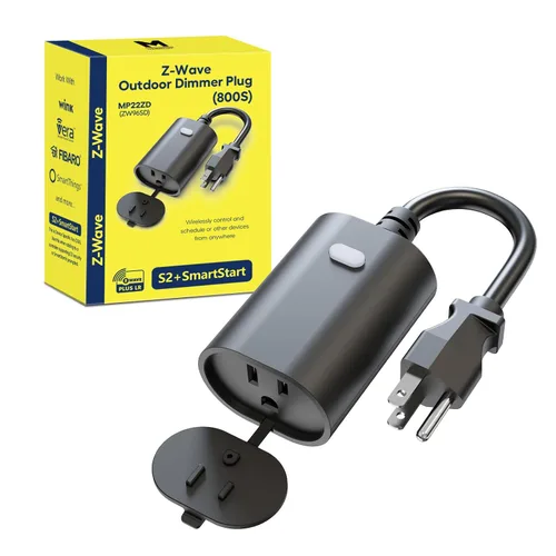 Vista 11 de Minoston Zwave MP22Z - Tomacorriente enchufable, Serie 800, inteligente para exteriores Z-Wave LR, interruptor de encendido/apagado, requiere hub Z