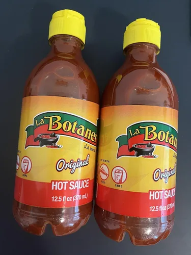 Vista 2 de Paquete de salsa picante – Incluye 2 botellas de salsa picante mexicana LA BOTANERA Original 25 oz en total – Ideal para complementar tus aperitivos