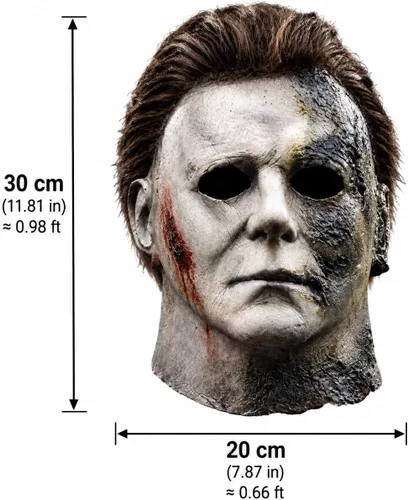 Vista 2 de Michael Myer Mask,Michael Myer Mask for Men Mascarilla facial de manchas de sangre