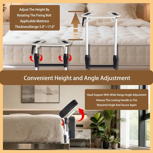 Vista 11 de Reposacabezas de masaje para cama en casa, almohada ajustable para cama, almohada boca abajo después de cirugía ocular, almohada de masaje portátil