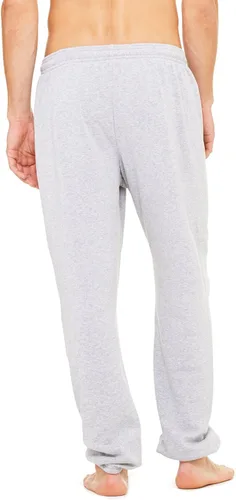 Vista 5 de Bella + Canvas - Pantalón largo de forro polar para hombre, color negro Athletic Heather