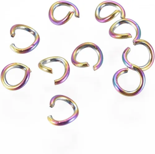 Vista 71 de HDSupplies 100 piezas - 4mm de argollas de acero inoxidable 304 de tono negro - Calibre 22 (espesor de 0.6mm)