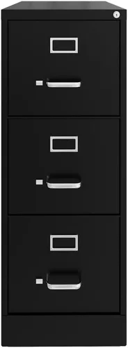 Vista 3 de UrbanPro Archivador vertical de metal negro con 3 cajones de 40.19 pulgadas, con cerradura, premontado, tamaño carta estacionaria para el hogar