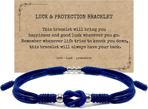 Vista 6 de LAMIBEE Infinity Surfer - Pulsera de la amistad con amor y amistad con color multicolor, cuerda de protección de nudo tibetano de la suerte tejida