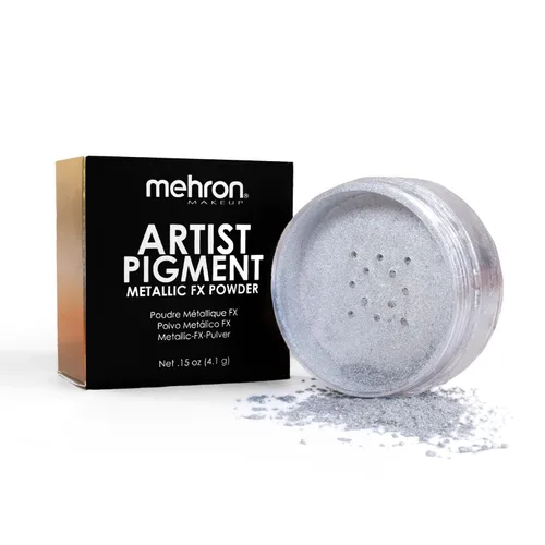 Vista 12 de Mehron Makeup Pigmento de artista - BRONZE Metallic FX Powder Bronce