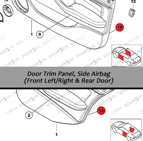 Vista 2 de 30 piezas de clips de retención para panel de guarnición de puerta interior para BMW E46 E90 E91 E92 E93 E60 E61 E53 E83 E71 E72 E85 3, 5 Series M3