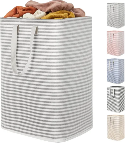 Vista 28 de Lifewit 75L x 2 Pack Collapsible Laundry Hamper Large,Tall Foldable Dirty Clothes Baskets Waterproof, Freestanding Double Bags with Easy Carry