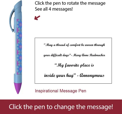 Vista 6 de Greeting Pen Bolígrafos inspiradores y motivacionales: confort/aliento/Hope Trio - Juego de 6 bolígrafos giratorios (36000)