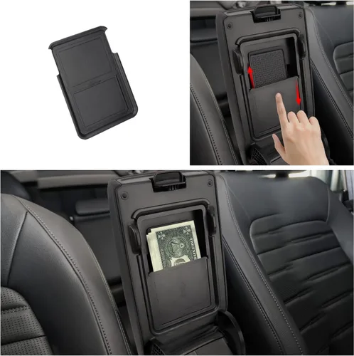 Vista 6 de Organizador de consola central de 3 piezas compatible con accesorios Honda CRV 2023-2026, caja de almacenamiento de cajón oculto del reposabrazos