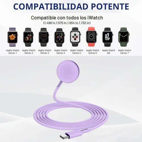 Vista 6 de Susnwere Cargador rápido para cargadores Apple iWatch con bloque de cargador de 20 W, USB C magnético para i-Watch, cable de carga rápida