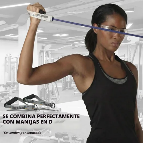 Vista 5 de THERABAND Resistance Tubes, Band, Exercise, Set
