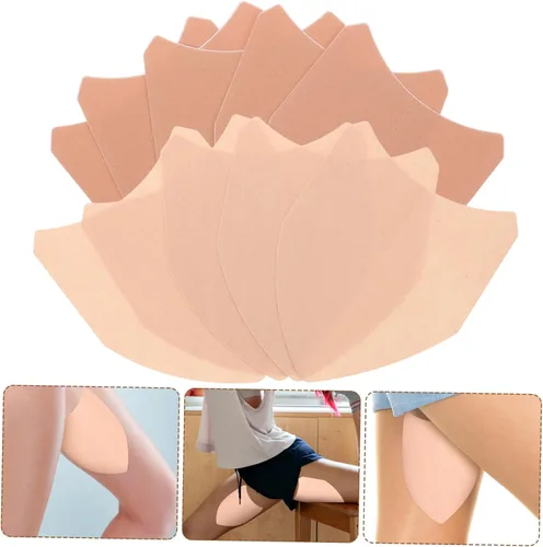 Vista 9 de 10 parches de roce para muslos, protección de fricción invisible para elástico para mayor comodidad, diseño discreto para correr, senderismo y más