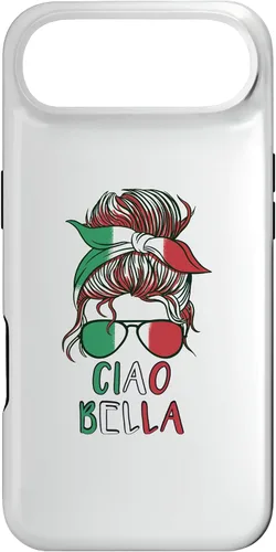 Vista 27 de Ciao Bella Italian Woman with Sunglasses Flag Italy Colors Case for iPhone 17