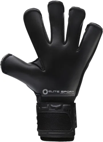 Vista 3 de Elite Sport Black Goalkeeper Gloves, Removable Finger Spines, Pro-Level Goalkeeper Gloves for Superior Grip and Control