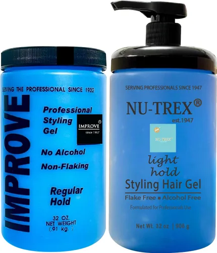 Vista 3 de Improve Gabel's Styling Gel Blue Regular Hold (32 oz /2 lb) Bomba central Authentic Gabel's Manufacturer Direct tiene el logotipo de Gabel