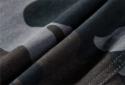 Vista 5 de EAEAO Pantalones cortos cargo de camuflaje para hombre de ajuste relajado con múltiples bolsillos de algodón